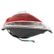 Driver Side Tail Light, with Bulb, Halogen, Clear and Red Lens, SE Model, USA Built Vehicle