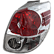 Passenger Side Tail Light, with Bulb, Halogen, Clear and Red Lens