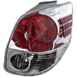 Passenger Side Tail Light, with Bulb, Halogen, Clear and Red Lens