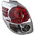 Driver Side Tail Light, with Bulb, Halogen, Clear and Red Lens