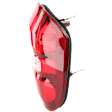 Passenger Side Tail Light, without Bulb, Halogen, Clear and Red Lens, 4 Cyl., 2.4L Engine