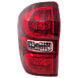 Driver Side Tail Light, without Bulb, Halogen, Clear and Red Lens, 4 Cyl., 2.4L Engine