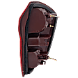 Driver Side Tail Light, without Bulb, Halogen, Clear and Red Lens, 4 Cyl., 2.4L Engine