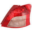 Passenger Side Tail Light, without Bulb, Halogen, Clear and Red Lens, Hatchback