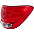 Passenger Side, Outer Tail Light, with Bulb, Halogen, Clear and Red Lens, 8 Cyl., 4.7L Engine