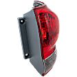 Passenger Side, Outer Tail Light, with Bulb, Halogen, Clear and Red Lens, 8 Cyl., 4.7L Engine