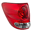Driver Side, Outer Tail Light, with Bulb, Halogen, Clear and Red Lens, 8 Cyl., 4.7L Engine