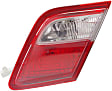 Passenger Side, Inner Tail Light, with Bulb, Halogen, Clear and Red Lens, Except Hybrid Model, Japan/USA Built Vehicle