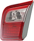 Passenger Side, Inner Tail Light, with Bulb, Halogen, Clear and Red Lens, Except Hybrid Model, Japan/USA Built Vehicle