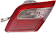 Passenger Side, Inner Tail Light, with Bulb, Halogen, Clear and Red Lens, Except Hybrid Model, Japan/USA Built Vehicle