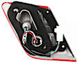 Passenger Side, Inner Halogen Tail Light, Without bulb(s)