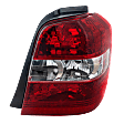 Passenger Side Halogen Tail Light, Without Bulb(s), Except Hybrid Model