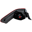Passenger Side, Outer Tail Light, without Bulb, Halogen, Clear and Red Lens, Except Hybrid Model, Japan Built Vehicle