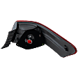 Driver Side, Outer Tail Light, without Bulb, Halogen, Clear and Red Lens, Except Hybrid Model, Japan Built Vehicle