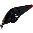 Driver Side, Outer Tail Light, with Bulb, Halogen, Clear and Red Lens