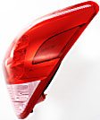 Passenger Side Tail Light, without Bulb, LED, Clear and Red Lens