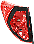 Passenger Side Tail Light, without Bulb, LED, Clear and Red Lens