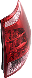 Passenger Side Tail Light, without Bulb, LED, Clear and Red Lens