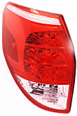 Driver Side Tail Light, without Bulb, LED, Clear and Red Lens