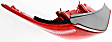Driver Side Tail Light, without Bulb, LED, Clear and Red Lens