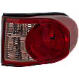 Passenger Side Tail Light, without Bulb, Halogen, Clear and Red Lens, 6 Cyl., 4.0L Engine