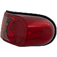 Passenger Side Tail Light, without Bulb, Halogen, Clear and Red Lens, 6 Cyl., 4.0L Engine