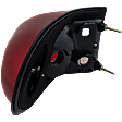 Passenger Side Tail Light, without Bulb, Halogen, Clear and Red Lens, 6 Cyl., 4.0L Engine