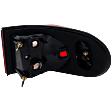 Driver Side Tail Light, without Bulb, Halogen, Clear and Red Lens, 6 Cyl., 4.0L Engine