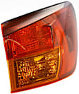 Passenger Side, Outer Tail Light, without Bulb, Halogen, Amber and Red Lens, Base Model