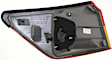 Passenger Side, Outer Tail Light, without Bulb, Halogen, Amber and Red Lens, Base Model