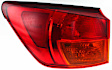 Driver Side, Outer Tail Light, without Bulb, Halogen, Amber and Red Lens, Base Model
