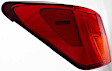 Driver Side, Outer Tail Light, without Bulb, Halogen, Amber and Red Lens, Base Model