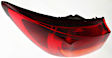 Driver Side, Outer Tail Light, without Bulb, Halogen, Amber and Red Lens, Base Model