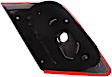 Passenger Side, Inner Tail Light, with Bulb, Hybrid Model, 4 Cyl., 2.4L Engine