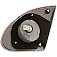 Driver Side, Inner Tail Light, with Bulb, Halogen, Clear and Red Lens