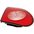 Driver Side, Inner Tail Light, with Bulb, Halogen, Clear and Red Lens