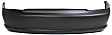 Rear Primed Bumper Cover, Base Model, Sedan, Without Spoiler Holes