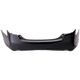 Rear Primed Bumper Cover, 6 Cyl., 3.5L Engine, USA Built Vehicle, For Models with Dual Exhaust Holes