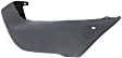 Rear, Passenger Side Bumper End, Textured, Textured Gray, With Wheel Opening Flare Holes