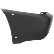 Rear, Driver Side Bumper End, Textured, Textured Gray, With Wheel Opening Flare Holes