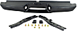 2002 Toyota Tacoma - Step Bumper, Powdercoated Black, Face Bar and Pads, With mounting bracket(s)