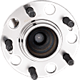 Rear, Driver or Passenger Side Wheel Hub, 5 Lugs, With Bearing, FWD