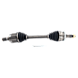 Front, Passenger Side Axle Assembly, Updated Design, Standard Duty