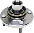 518507 Front, Driver or Passenger Side Wheel Hub, With Bearing, Timken OE Replacement