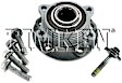 HA590187 Front, Driver or Passenger Side Wheel Hub, With Bearing, Timken OE Replacement