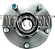 HA590252 Front, Driver or Passenger Side Wheel Hub, 5 Lugs, With Bearing, Timken OE Replacement