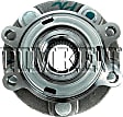 HA590252 Front, Driver or Passenger Side Wheel Hub, 5 Lugs, With Bearing, Timken OE Replacement
