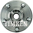 HA590433 Front, Driver or Passenger Side Wheel Hub, 4 Lugs, With Bearing, FWD, 3.5L, 6Cyl, Timken OE Replacement
