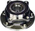 HA590473 Front, Driver or Passenger Side Wheel Hub, 5 Lugs, With Bearing, Timken OE Replacement