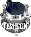 HA590476 Rear, Driver or Passenger Side Wheel Hub, 4 Lugs, With Bearing, FWD, Timken OE Replacement